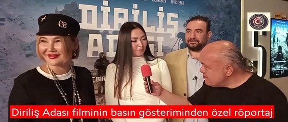 Kazakistan yapımı Diriliş Adası filminin: Türkiye'de basın gösterimi yapıldı