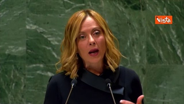 Meloni all'Onu: Piano Mattei per l'Africa ? condividere, non imporre