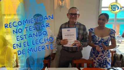 Recomiendan no testar estando en el lecho de muerte, deja más problemas que soluciones dice Notario de Acayucan
