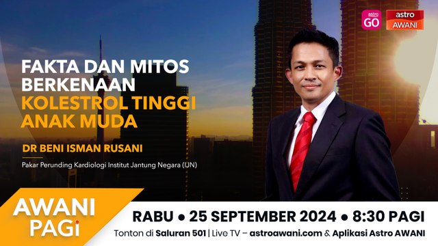 AWANI Pagi: Fakta dan Mitos berkenaan kolestrol tinggi anak muda