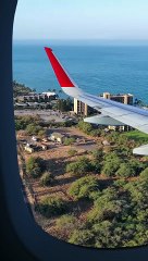 Beautiful view from the window of an aeroplane