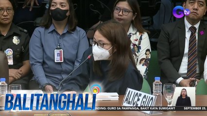 Alice Guo, pumayag sa isang executive session para masabi ang mga nasa likod ng ilegal na POGO | Balitanghali