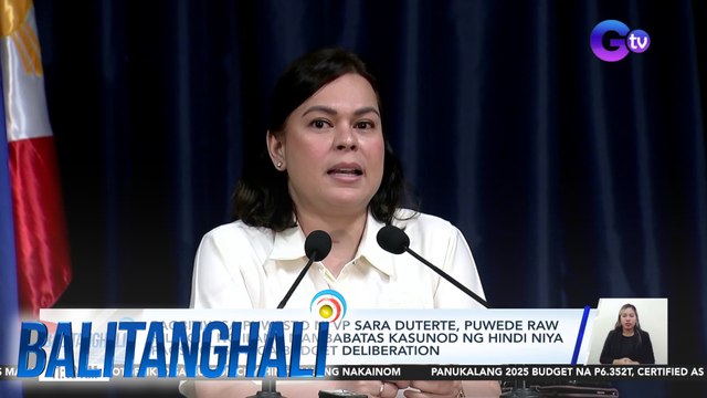 Pagbitiw sa puwesto ni VP Sara Duterte, puwede raw hilingin ng ilang mambabatas kasunod ng hindi niya pagsipot sa mga budget deliberation | Balitanghali