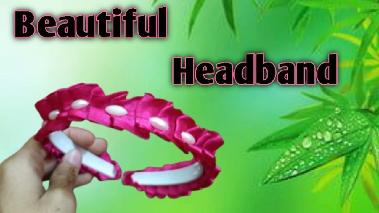 How to convert boring simple hairband into beautiful and expensive
