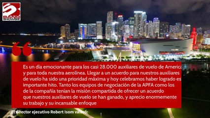 American Airlines firma un nuevo acuerdo de negociación para ofrecer mejoras a su personal