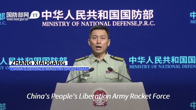 China test-fires an intercontinental ballistic missile into the Pacific Ocean