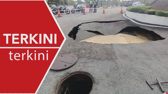 [TERKINI] Kejadian lubang benam di Kompleks Bunga Raya, Terminal KLIA