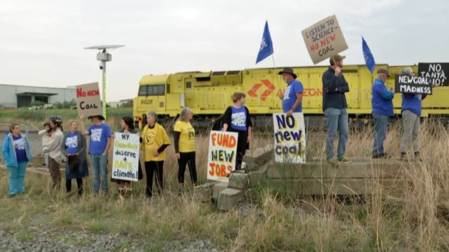 Activists protest government’s extension of three NSW coal mines