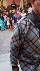 a large python was found in front of the mosque