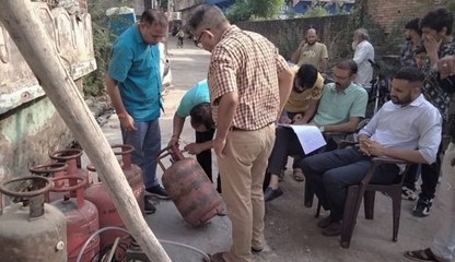 Video : वाहनों में अवैध गैस रिफिलिंग को लेकर कार्रवाई, सात सिलेण्डर व मशीन जब्त