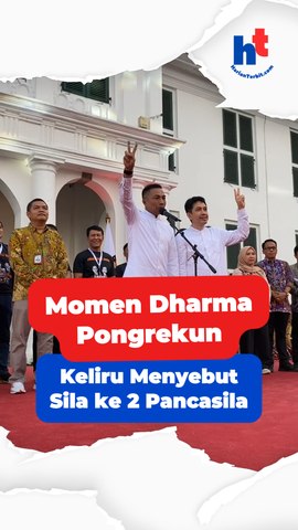 Momen Dharma Pongrekun Keliru Menyebut Sila ke 2 Pancasila