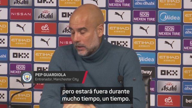 Guardiola: Todavía no tenemos el diagnóstico definitivo, pero Rodri estará fuera durante mucho tiempo