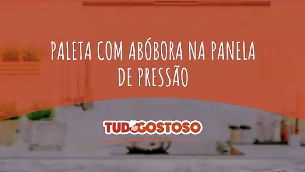Paleta com abóbora na panela de pressão