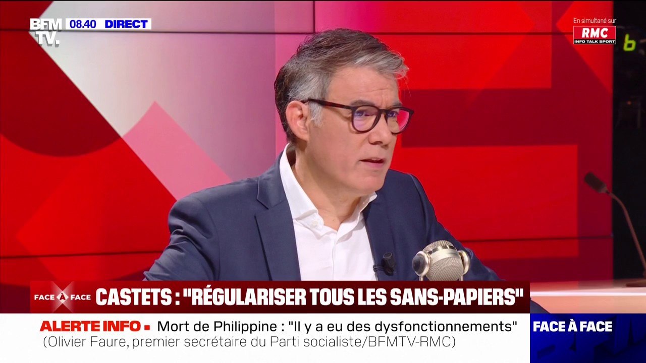 Régularisation de tous les sans-papiers: Olivier Faure n'est "pas d'accord" avec Lucie Castets