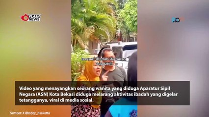 VIRAL WANITA ASN BERDASTER DI BEKASI LARANG TETANGGANYA BERIBADAH DI RUMAH SENDIRI
