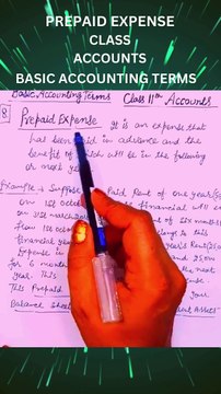 WHAT ARE PREPAID EXPENSES? BASIC ACCOUNTING TERMS. ACCOUNTING.