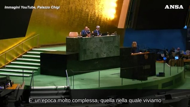 Meloni all'Onu: Effetto domino dall'aggressione russa