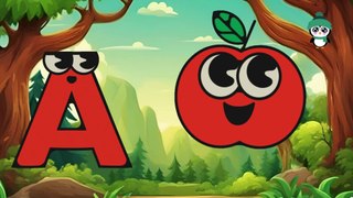 Phonics Song with TWO Words - A For Apple - ABC Alphabet Songs with Sounds for Children