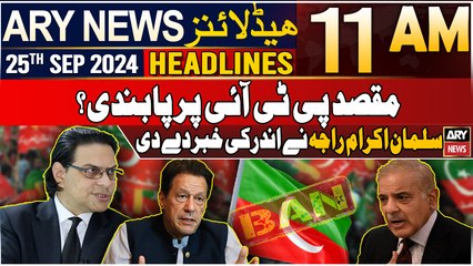 ARY News 11 AM Headlines | 25th September 2024 |