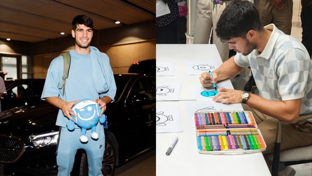 Tennis - Beijing 2024 - Carlos Alcaraz est arrivé à Beijing et a... colorié !