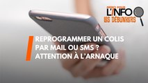 Reprogrammer un colis par mail ou sms ? Attention à l'arnaque ! (Les Débunkers)