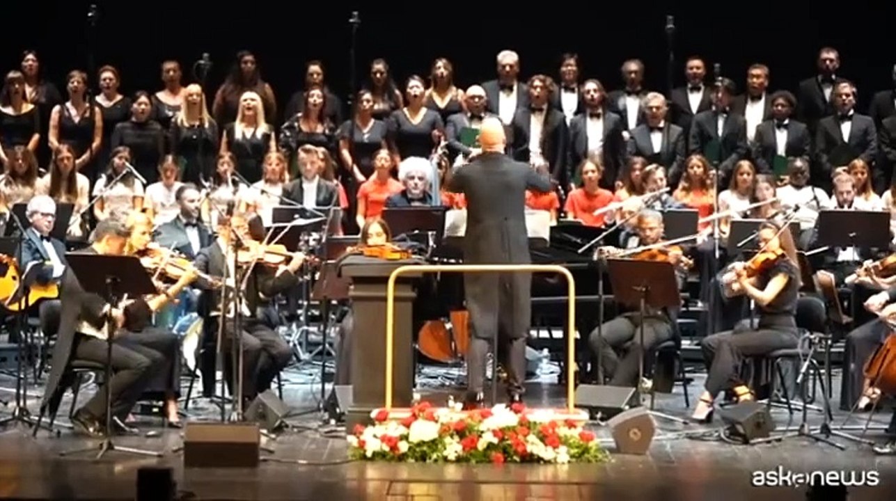 Concerto rock-classico del Maestro Quarta davanti a Mattarella