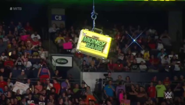 WWE Money In The Bank 2015 - Randy Orton vs Neville vs Kane vs Sheamus vs Kofi Kingston vs Dolph Ziggler vs Roman Reigns (Money In The Bank Ladder Match)