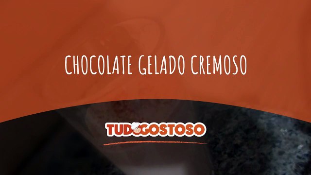 Chocolate gelado cremoso