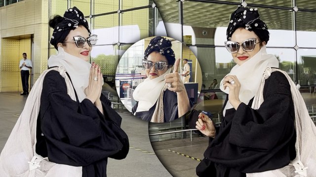 The Evergreen Rekha Ji Gets Snapped At The Airport In Her Gracious Black Elegant Avatar!