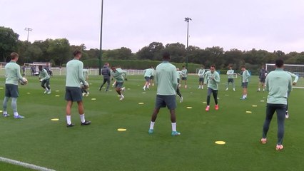 Tottenham train ahead of tomorrows match against Qarabağ FK