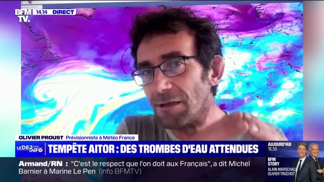 Jeudi sera une journée avec pluies copieuses et durables , prévoit Olivier Proust, météorologue à Météo-France