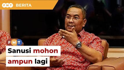 Sanusi mohon ampun lagi kepada Sultan Selangor