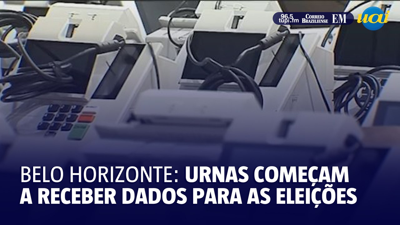 Urnas recebem dados para o dia da votação