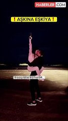 Bir yandan sevgilisiyle öpüşüp bir yandan da havaya ateş açtı