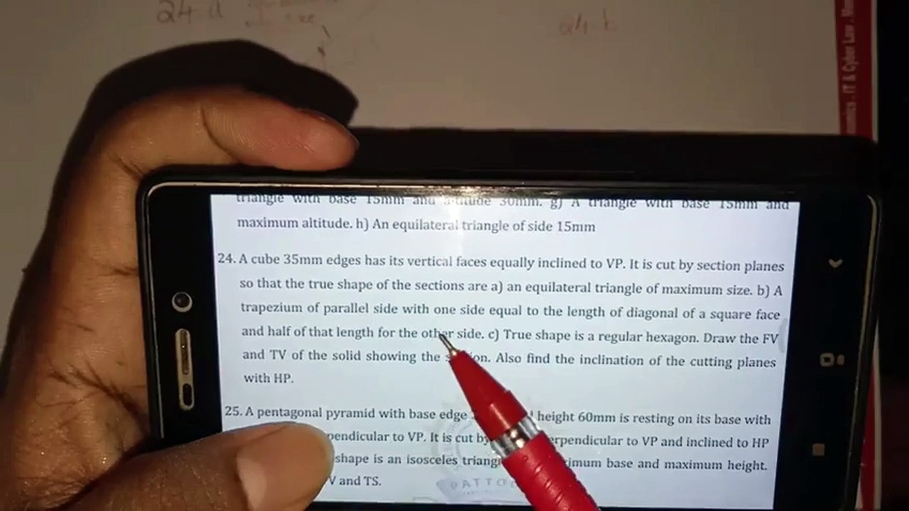 Engineering Graphics Class Module 3 _ IIT Bombay Professor _Semester 1 and 2 _ Episode 16