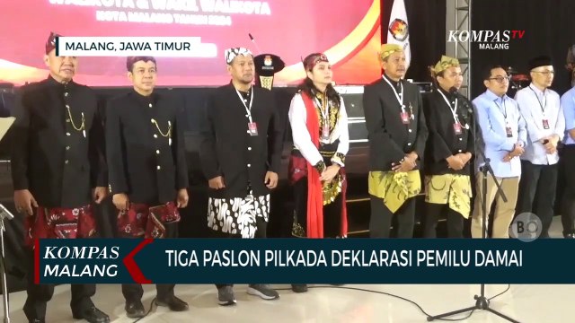 Tiga Paslon Pilkada Deklarasi Pilkada Damai