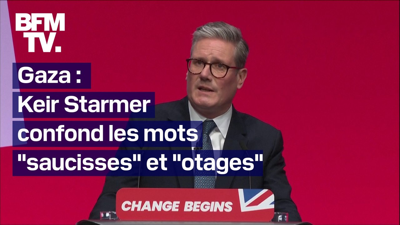 “The return of sausages”:Keir Starmer confond le mot "otage" avec "saucisse", lors d'une prise de parole sur la guerre à Gaza