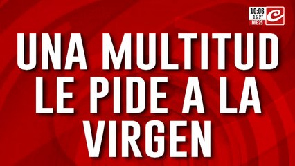 Muestra de fe en medio de la crisis: miles de fieles se congregan frente a la Virgen de San Nicolás