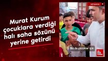 Murat Kurum çocuklara verdiği halı saha sözünü yerine getirdi
