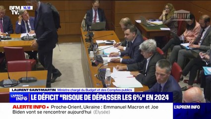 Laurent Saint-Martin, ministre du Budget: "En 2024, le déficit public risque de dépasser les 6% du PIB"