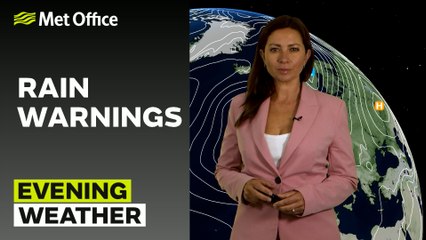 Met Office Evening Weather Forecast 25/09/24 – Wet night, cold north