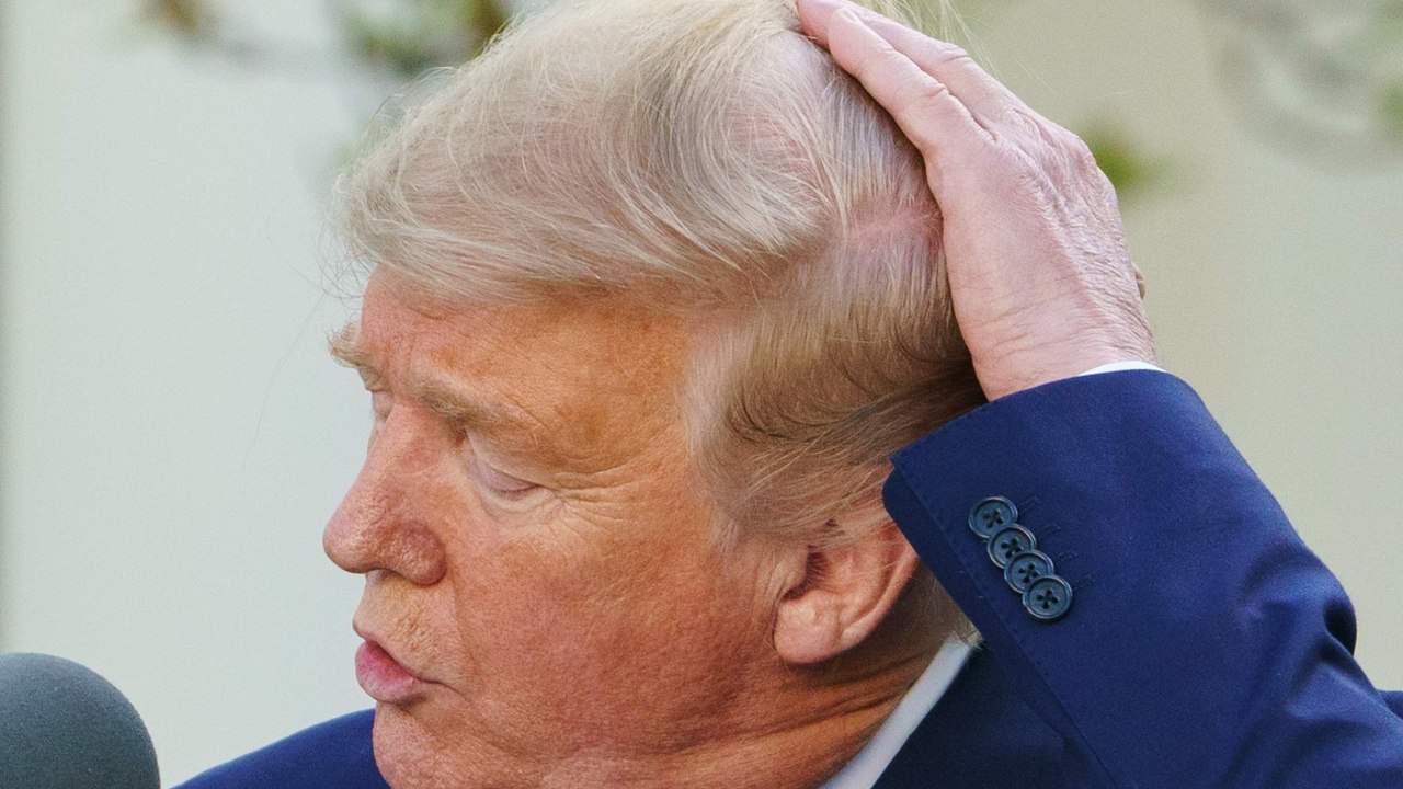 Donald Trump praises himself for his gorgeous hair: 'What a nice-looking man'