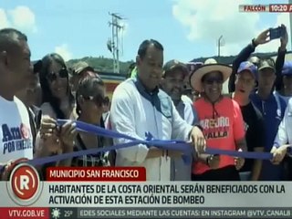 Falcón | Gobernador Víctor Clark inaugura estación de bombeo en el mcpio. San Francisco