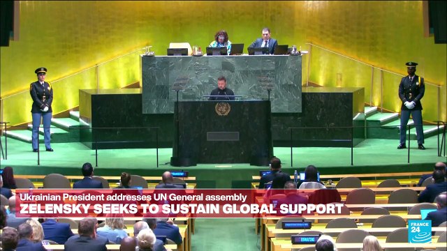 REPLAY: Ukrainian president Zelensky addresses UN General Assembly, seeks global support