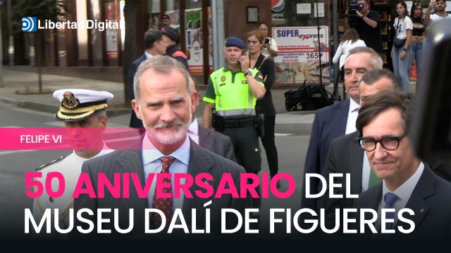 Felipe VI preside el acto institucional del 50 aniversario del Museu Dalí de Figueres