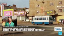 Biden urges world to 'stop arming generals' in Sudan