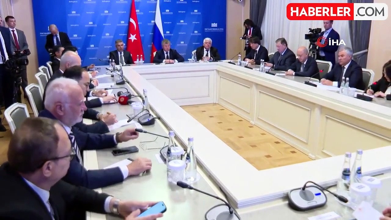 TBMM Başkanı Kurtulmuş, Rusya Devlet Duması Başkanı Volodin ile Görüştü
