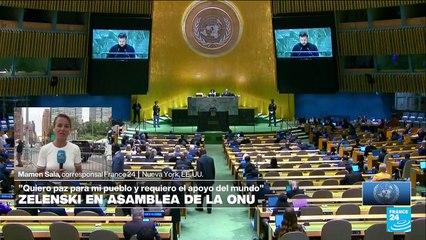 Informe desde Nueva York: Zelenski instó a la UNGA a llegar a un acuerdo de paz con Rusia