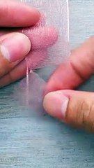 Add a touch of elegance to any project with these beautiful ribbon roses  #shorts