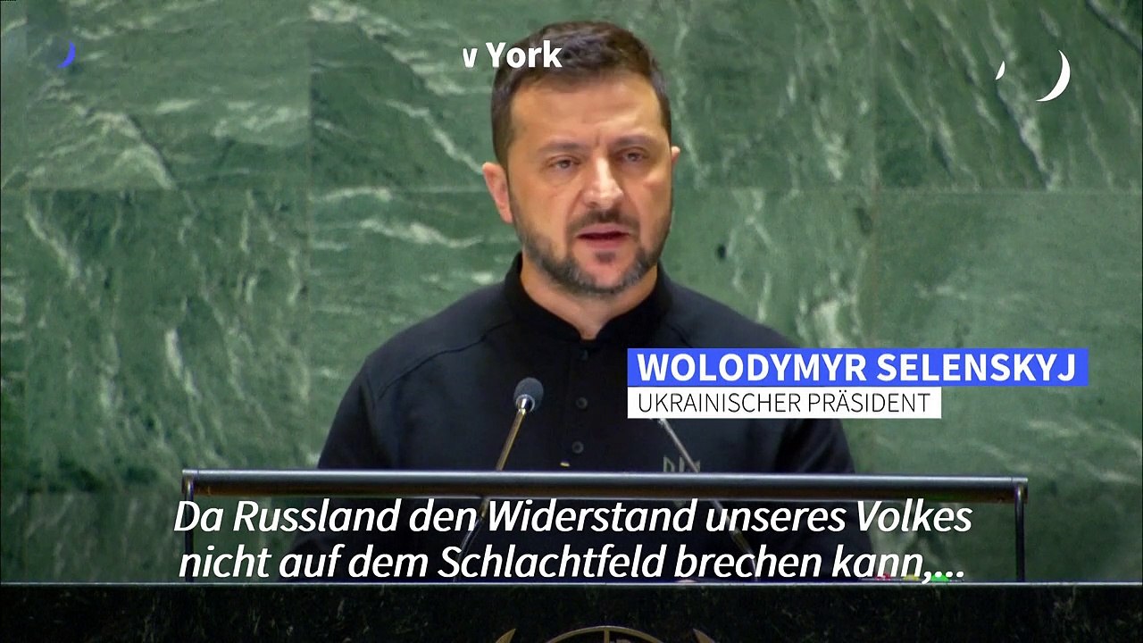 Selenskyj: Putin will Ukrainer in der Kälte stehen lassen